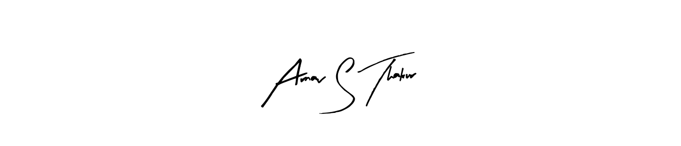 Arnav S Thakur stylish signature style. Best Handwritten Sign (Arty Signature) for my name. Handwritten Signature Collection Ideas for my name Arnav S Thakur. Arnav S Thakur signature style 8 images and pictures png