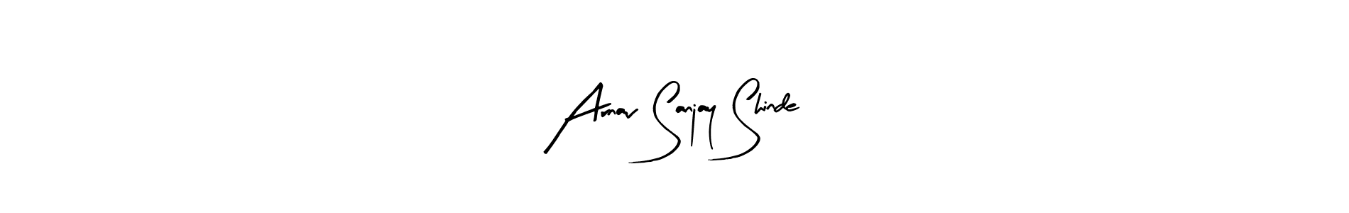 Arnav Sanjay Shinde stylish signature style. Best Handwritten Sign (Arty Signature) for my name. Handwritten Signature Collection Ideas for my name Arnav Sanjay Shinde. Arnav Sanjay Shinde signature style 8 images and pictures png