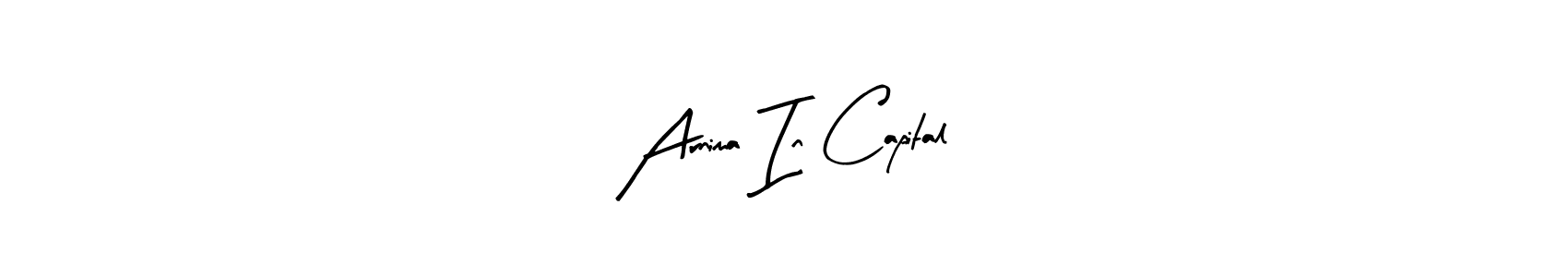 Make a beautiful signature design for name Arnima In Capital. Use this online signature maker to create a handwritten signature for free. Arnima In Capital signature style 8 images and pictures png