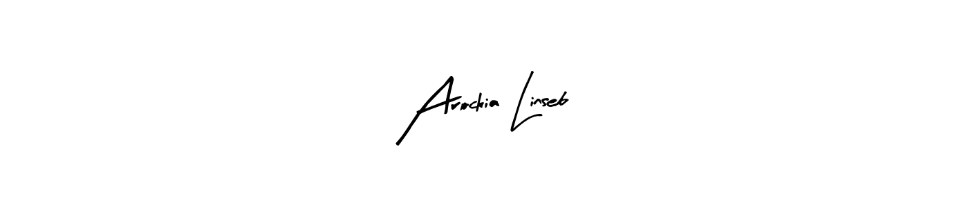 This is the best signature style for the Arockia Linseb name. Also you like these signature font (Arty Signature). Mix name signature. Arockia Linseb signature style 8 images and pictures png