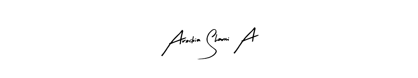Also You can easily find your signature by using the search form. We will create Arockia Sharmi A name handwritten signature images for you free of cost using Arty Signature sign style. Arockia Sharmi A signature style 8 images and pictures png