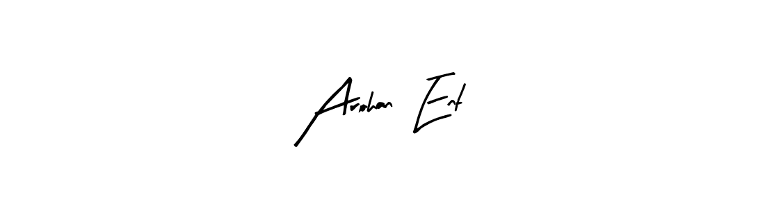 Similarly Arty Signature is the best handwritten signature design. Signature creator online .You can use it as an online autograph creator for name Arohan  Ent. Arohan  Ent signature style 8 images and pictures png