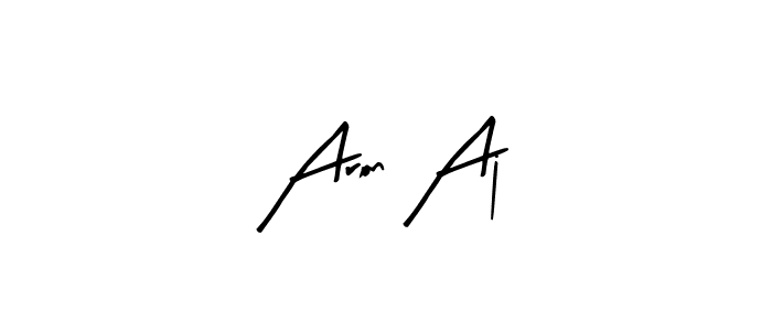 Create a beautiful signature design for name Aron Aj. With this signature (Arty Signature) fonts, you can make a handwritten signature for free. Aron Aj signature style 8 images and pictures png