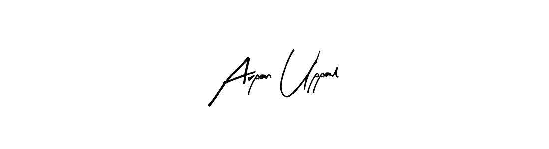 You can use this online signature creator to create a handwritten signature for the name Arpan Uppal. This is the best online autograph maker. Arpan Uppal signature style 8 images and pictures png