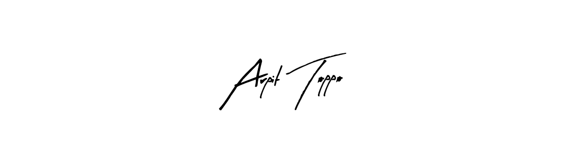 Create a beautiful signature design for name Arpit Toppo. With this signature (Arty Signature) fonts, you can make a handwritten signature for free. Arpit Toppo signature style 8 images and pictures png