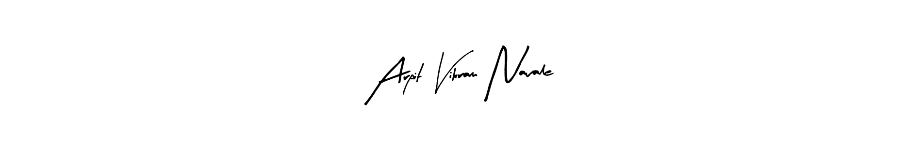 Make a beautiful signature design for name Arpit Vikram Navale. With this signature (Arty Signature) style, you can create a handwritten signature for free. Arpit Vikram Navale signature style 8 images and pictures png