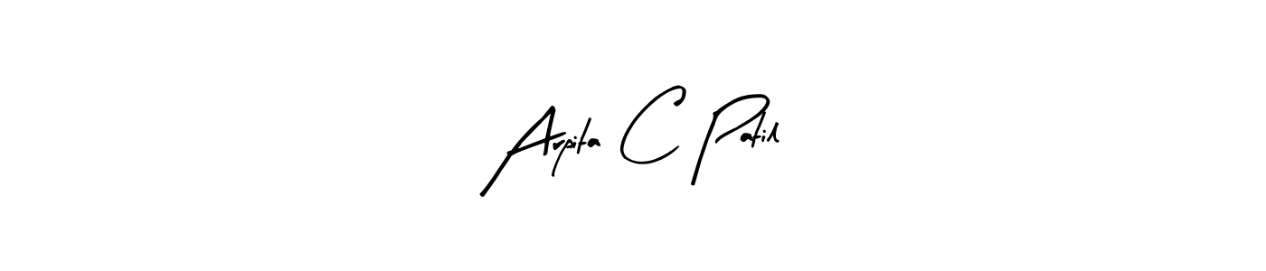 Also You can easily find your signature by using the search form. We will create Arpita C Patil name handwritten signature images for you free of cost using Arty Signature sign style. Arpita C Patil signature style 8 images and pictures png