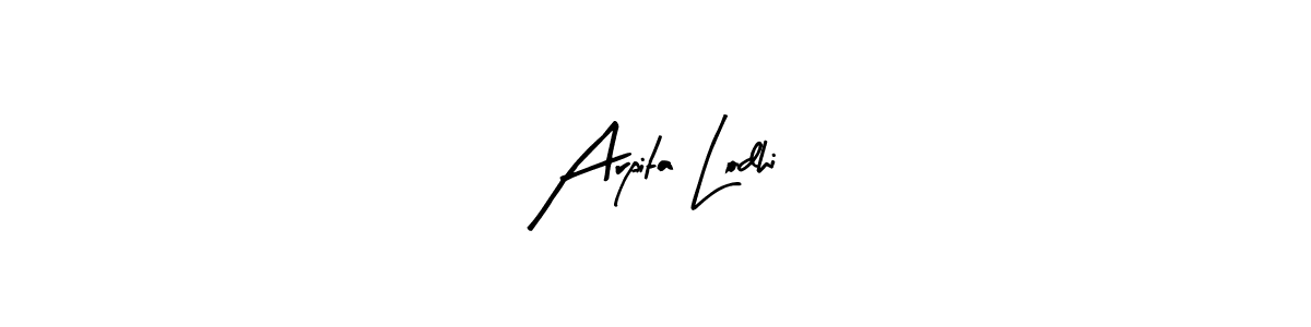 Here are the top 10 professional signature styles for the name Arpita Lodhi. These are the best autograph styles you can use for your name. Arpita Lodhi signature style 8 images and pictures png