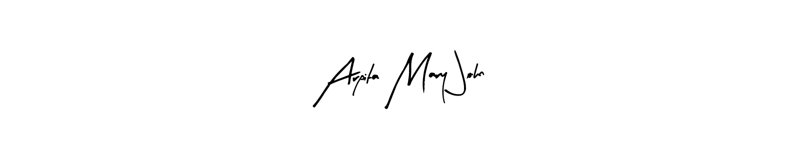 It looks lik you need a new signature style for name Arpita Mary John. Design unique handwritten (Arty Signature) signature with our free signature maker in just a few clicks. Arpita Mary John signature style 8 images and pictures png