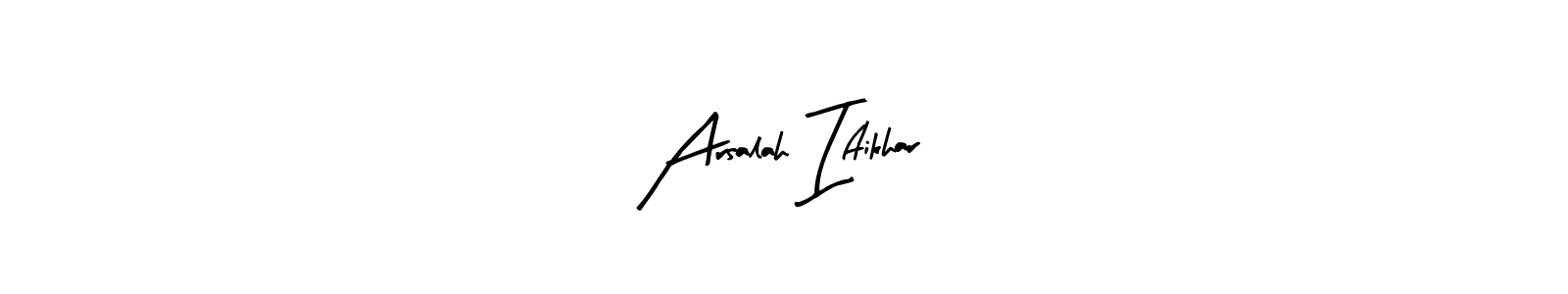 Arsalah Iftikhar stylish signature style. Best Handwritten Sign (Arty Signature) for my name. Handwritten Signature Collection Ideas for my name Arsalah Iftikhar. Arsalah Iftikhar signature style 8 images and pictures png