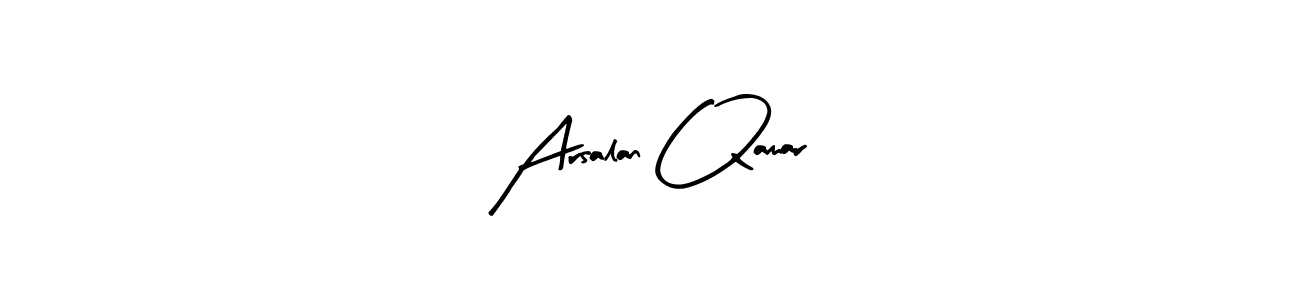 Arty Signature is a professional signature style that is perfect for those who want to add a touch of class to their signature. It is also a great choice for those who want to make their signature more unique. Get Arsalan Qamar name to fancy signature for free. Arsalan Qamar signature style 8 images and pictures png