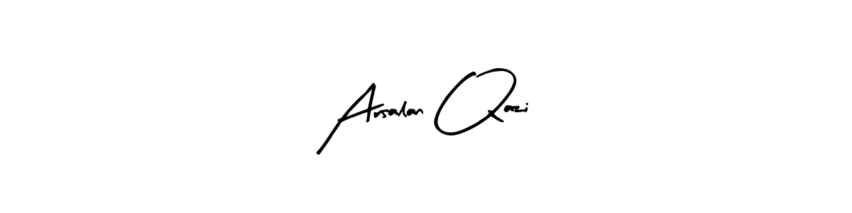 Make a beautiful signature design for name Arsalan Qazi. With this signature (Arty Signature) style, you can create a handwritten signature for free. Arsalan Qazi signature style 8 images and pictures png