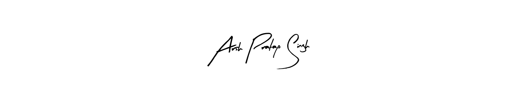 Use a signature maker to create a handwritten signature online. With this signature software, you can design (Arty Signature) your own signature for name Arsh Pratap Singh. Arsh Pratap Singh signature style 8 images and pictures png