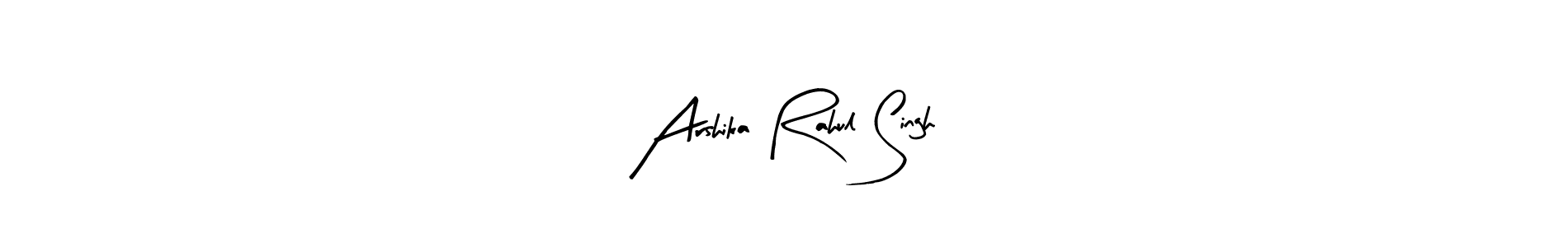 Make a beautiful signature design for name Arshika Rahul Singh. With this signature (Arty Signature) style, you can create a handwritten signature for free. Arshika Rahul Singh signature style 8 images and pictures png