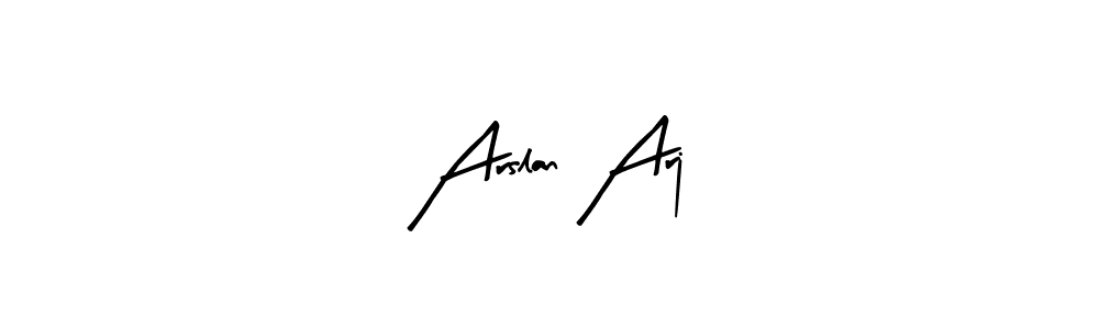 How to make Arslan Arj signature? Arty Signature is a professional autograph style. Create handwritten signature for Arslan Arj name. Arslan Arj signature style 8 images and pictures png