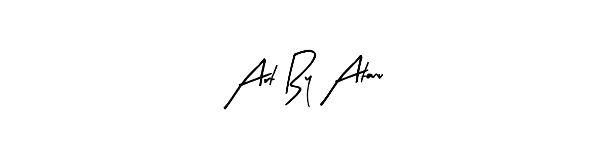 Use a signature maker to create a handwritten signature online. With this signature software, you can design (Arty Signature) your own signature for name Art By Atanu. Art By Atanu signature style 8 images and pictures png