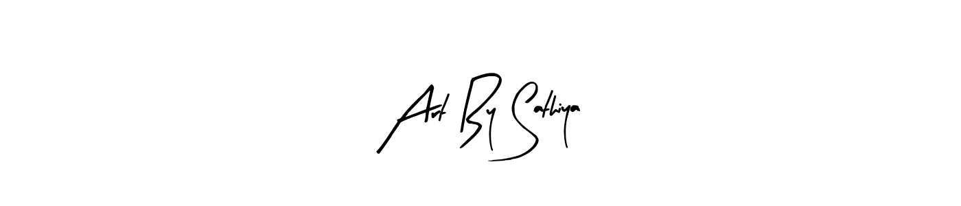 Make a beautiful signature design for name Art By Sathiya. With this signature (Arty Signature) style, you can create a handwritten signature for free. Art By Sathiya signature style 8 images and pictures png
