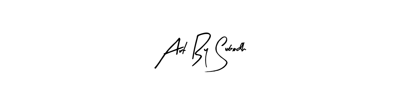 Also we have Art By Subodh name is the best signature style. Create professional handwritten signature collection using Arty Signature autograph style. Art By Subodh signature style 8 images and pictures png