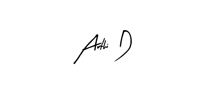 Create a beautiful signature design for name Arthi D. With this signature (Arty Signature) fonts, you can make a handwritten signature for free. Arthi D signature style 8 images and pictures png