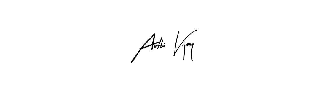 How to make Arthi Vijay name signature. Use Arty Signature style for creating short signs online. This is the latest handwritten sign. Arthi Vijay signature style 8 images and pictures png