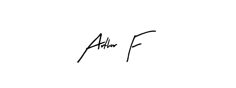 Arty Signature is a professional signature style that is perfect for those who want to add a touch of class to their signature. It is also a great choice for those who want to make their signature more unique. Get Arthur F name to fancy signature for free. Arthur F signature style 8 images and pictures png
