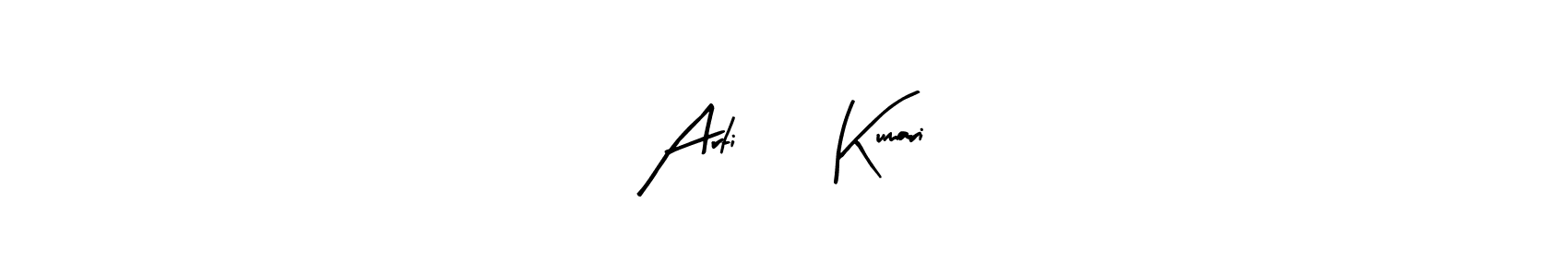 Design your own signature with our free online signature maker. With this signature software, you can create a handwritten (Arty Signature) signature for name Arti❤️ Kumari. Arti❤️ Kumari signature style 8 images and pictures png