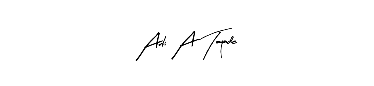 Use a signature maker to create a handwritten signature online. With this signature software, you can design (Arty Signature) your own signature for name Arti A Tayade. Arti A Tayade signature style 8 images and pictures png