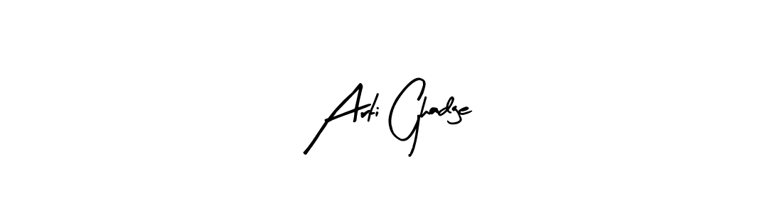 Use a signature maker to create a handwritten signature online. With this signature software, you can design (Arty Signature) your own signature for name Arti Ghadge. Arti Ghadge signature style 8 images and pictures png