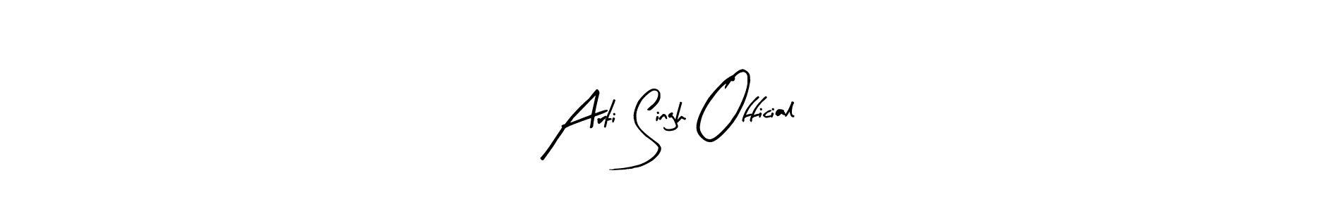 Here are the top 10 professional signature styles for the name Arti Singh Official. These are the best autograph styles you can use for your name. Arti Singh Official signature style 8 images and pictures png