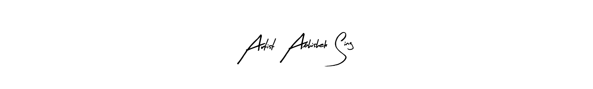 Design your own signature with our free online signature maker. With this signature software, you can create a handwritten (Arty Signature) signature for name Artist Abhishek Sing. Artist Abhishek Sing signature style 8 images and pictures png