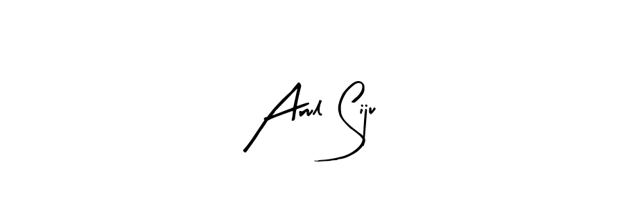 if you are searching for the best signature style for your name Arul Siju. so please give up your signature search. here we have designed multiple signature styles  using Arty Signature. Arul Siju signature style 8 images and pictures png