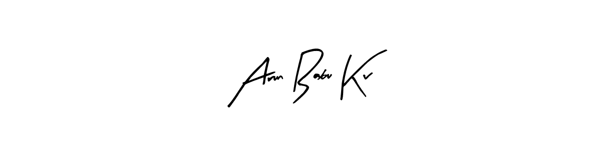 Best and Professional Signature Style for Arun Babu Kv. Arty Signature Best Signature Style Collection. Arun Babu Kv signature style 8 images and pictures png