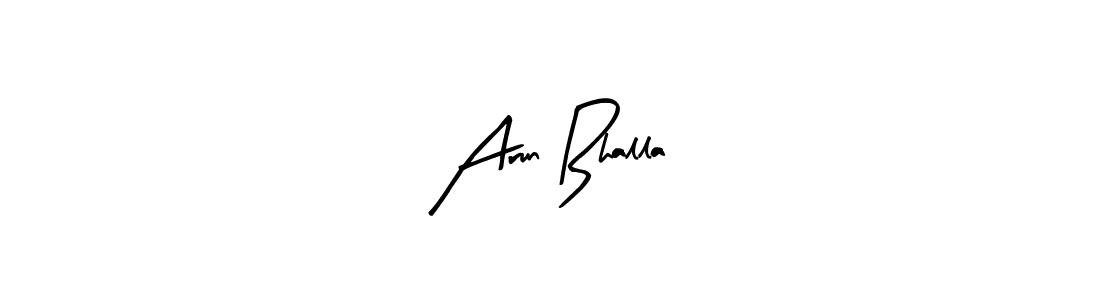 Make a beautiful signature design for name Arun Bhalla. Use this online signature maker to create a handwritten signature for free. Arun Bhalla signature style 8 images and pictures png