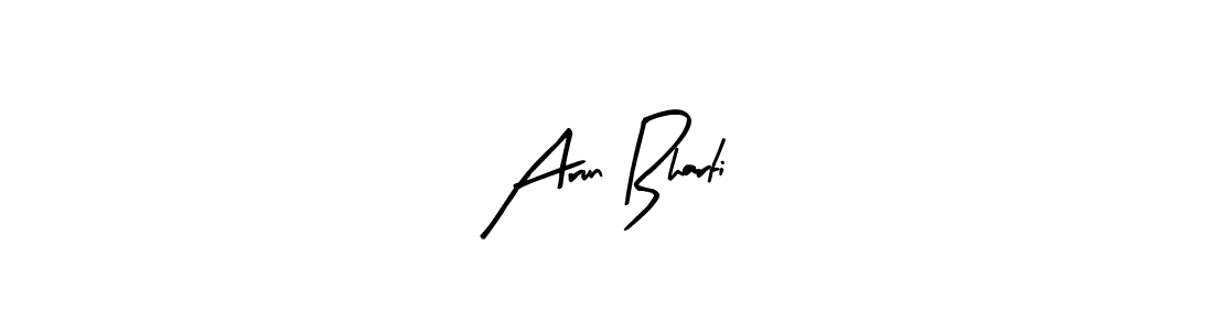 Arun Bharti stylish signature style. Best Handwritten Sign (Arty Signature) for my name. Handwritten Signature Collection Ideas for my name Arun Bharti. Arun Bharti signature style 8 images and pictures png