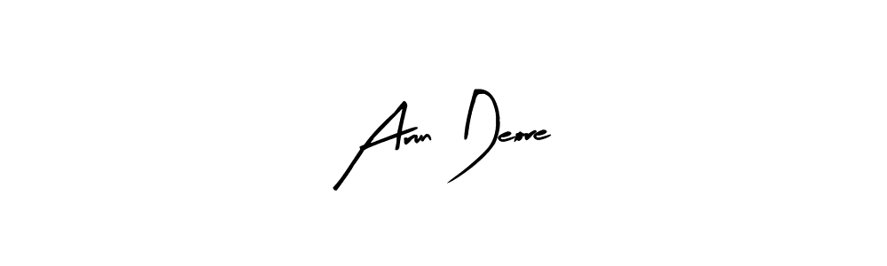 Arun Deore stylish signature style. Best Handwritten Sign (Arty Signature) for my name. Handwritten Signature Collection Ideas for my name Arun Deore. Arun Deore signature style 8 images and pictures png