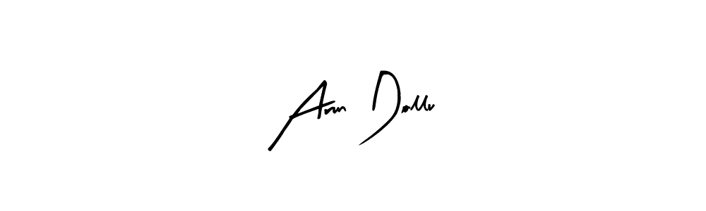 Design your own signature with our free online signature maker. With this signature software, you can create a handwritten (Arty Signature) signature for name Arun Dollu. Arun Dollu signature style 8 images and pictures png