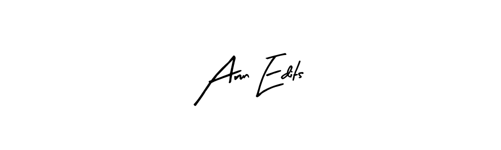 Design your own signature with our free online signature maker. With this signature software, you can create a handwritten (Arty Signature) signature for name Arun Edits. Arun Edits signature style 8 images and pictures png