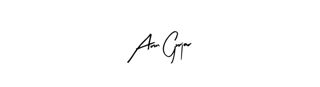 Also we have Arun Gurjar name is the best signature style. Create professional handwritten signature collection using Arty Signature autograph style. Arun Gurjar signature style 8 images and pictures png