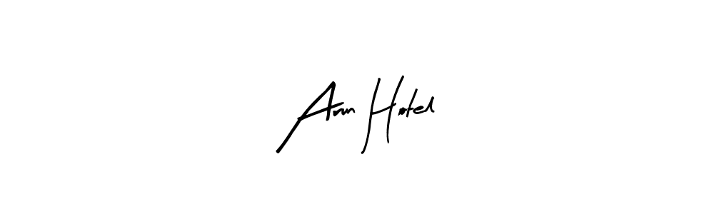 How to Draw Arun Hotel signature style? Arty Signature is a latest design signature styles for name Arun Hotel. Arun Hotel signature style 8 images and pictures png