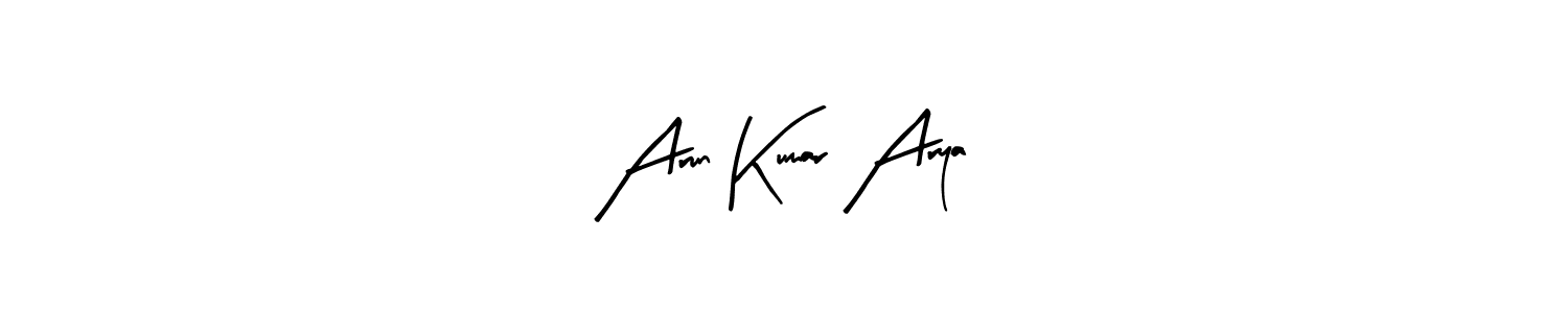 Make a beautiful signature design for name Arun Kumar Arya. Use this online signature maker to create a handwritten signature for free. Arun Kumar Arya signature style 8 images and pictures png