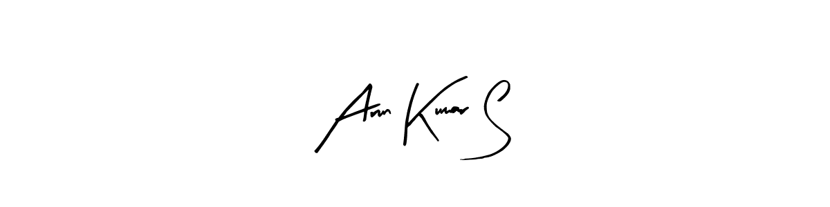 It looks lik you need a new signature style for name Arun Kumar S. Design unique handwritten (Arty Signature) signature with our free signature maker in just a few clicks. Arun Kumar S signature style 8 images and pictures png