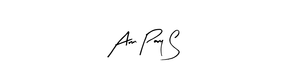 How to make Arun Pary S name signature. Use Arty Signature style for creating short signs online. This is the latest handwritten sign. Arun Pary S signature style 8 images and pictures png