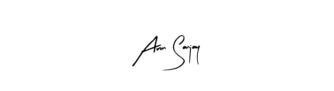 How to make Arun Sanjay signature? Arty Signature is a professional autograph style. Create handwritten signature for Arun Sanjay name. Arun Sanjay signature style 8 images and pictures png