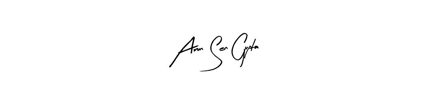 Arun Sen Gupta stylish signature style. Best Handwritten Sign (Arty Signature) for my name. Handwritten Signature Collection Ideas for my name Arun Sen Gupta. Arun Sen Gupta signature style 8 images and pictures png
