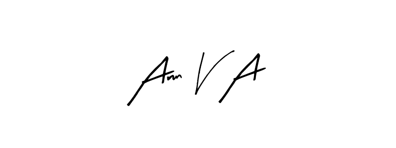 Best and Professional Signature Style for Arun V A. Arty Signature Best Signature Style Collection. Arun V A signature style 8 images and pictures png