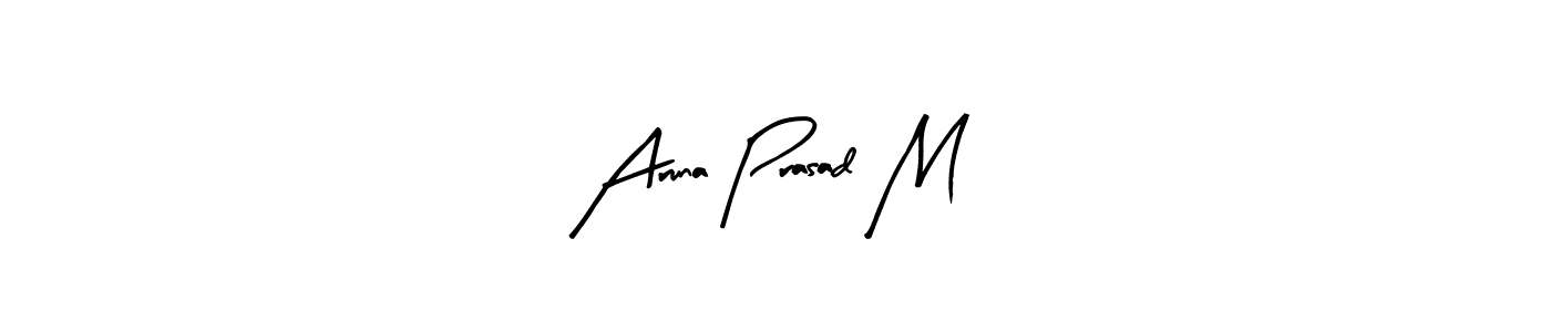 How to make Aruna Prasad M signature? Arty Signature is a professional autograph style. Create handwritten signature for Aruna Prasad M name. Aruna Prasad M signature style 8 images and pictures png