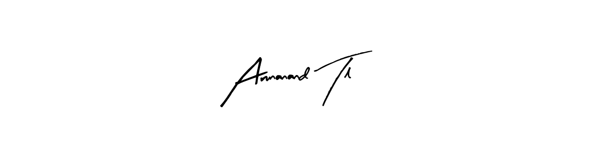 Similarly Arty Signature is the best handwritten signature design. Signature creator online .You can use it as an online autograph creator for name Arunanand Tl. Arunanand Tl signature style 8 images and pictures png