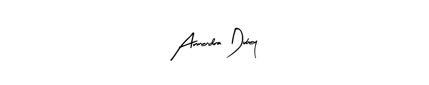 How to make Arunendra Dubey name signature. Use Arty Signature style for creating short signs online. This is the latest handwritten sign. Arunendra Dubey signature style 8 images and pictures png