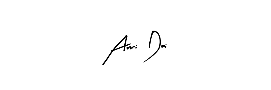 Aruni Dai stylish signature style. Best Handwritten Sign (Arty Signature) for my name. Handwritten Signature Collection Ideas for my name Aruni Dai. Aruni Dai signature style 8 images and pictures png