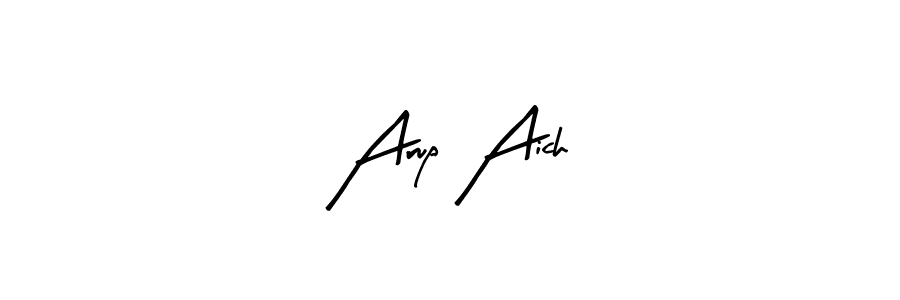 Arty Signature is a professional signature style that is perfect for those who want to add a touch of class to their signature. It is also a great choice for those who want to make their signature more unique. Get Arup Aich name to fancy signature for free. Arup Aich signature style 8 images and pictures png